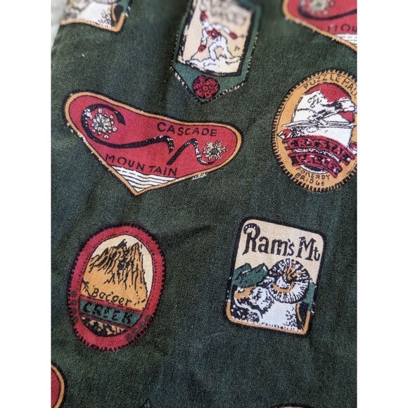 Vtg Y2K 90s Tommy Hilfiger Short Sleeve Button Shirt Ski Destination Men’s SZ M - Picture 3 of 13